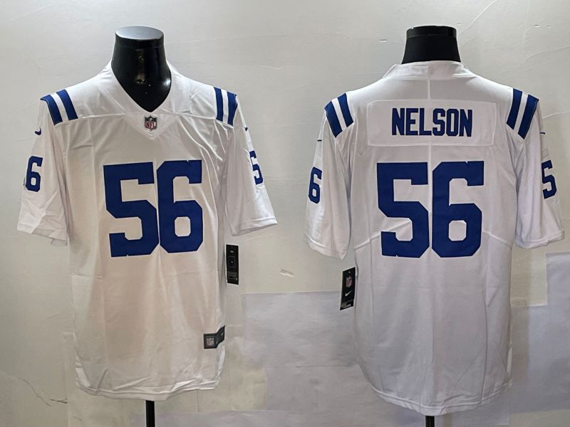 Men Indianapolis Colts #56 Nelson White Second generation 2024 Nike Limited NFL Jersey style 0108->indianapolis colts->NFL Jersey